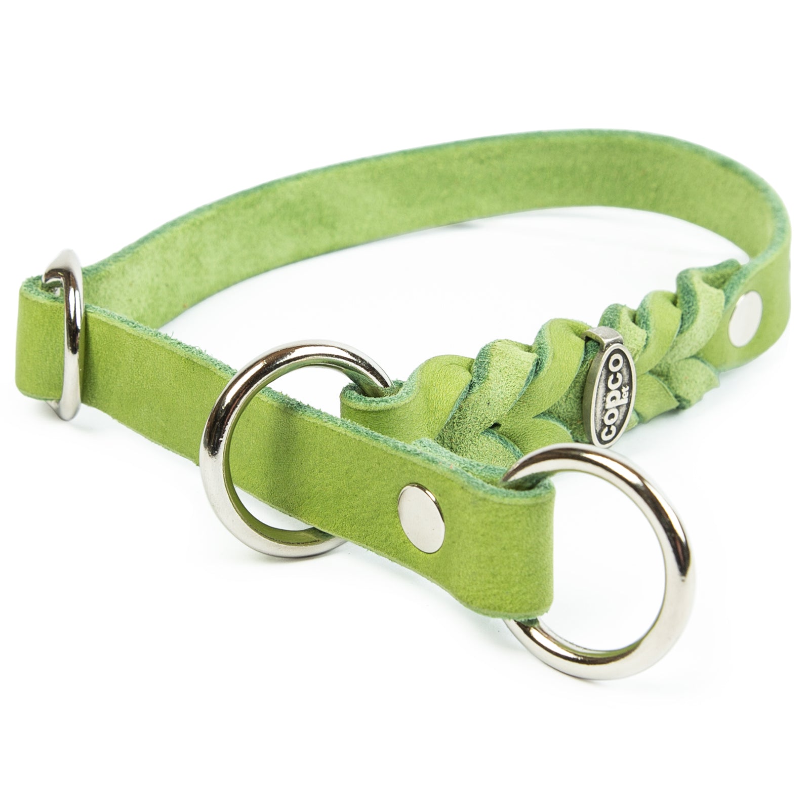 Würgehalsband Cleo – Zugstopphalsband aus Fettleder, schlicht & elegant, handgefertigt
