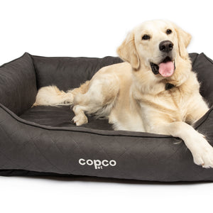 Orthopädisches Hundebett Hugo – gesteppter Polsterstoff, waschbar & rutschfest für kleine & große Hunde