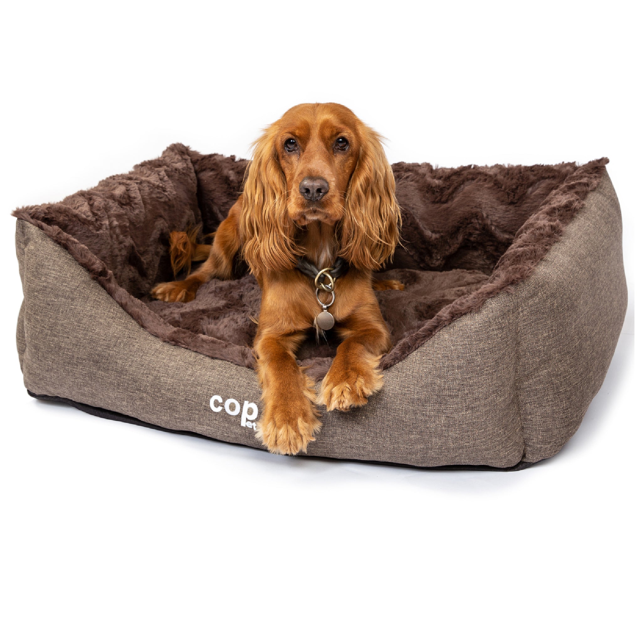 Orthopädisches Hundebett Pia – kuscheliges Hundekörbchen für kleine & mittelgroße Hunde, mikrofaser, waschbar