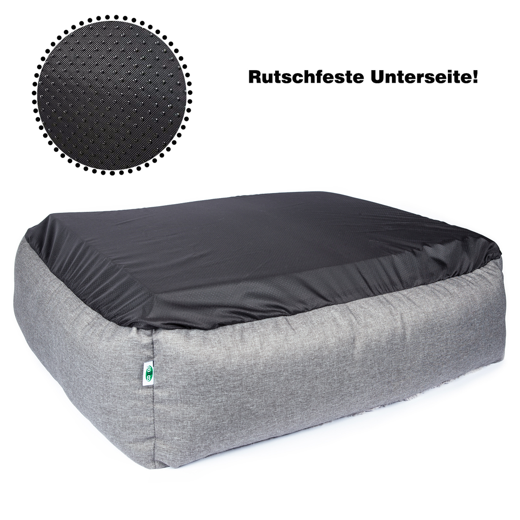 Orthopädisches Hundebett Pia – kuscheliges Hundekörbchen für kleine & mittelgroße Hunde, mikrofaser, waschbar