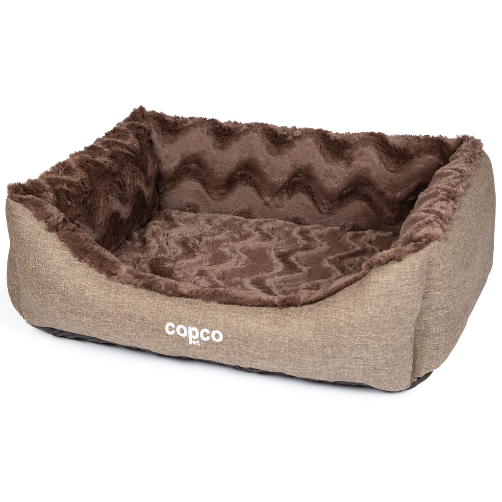 Orthopädisches Hundebett Pia – kuscheliges Hundekörbchen für kleine & mittelgroße Hunde, mikrofaser, waschbar