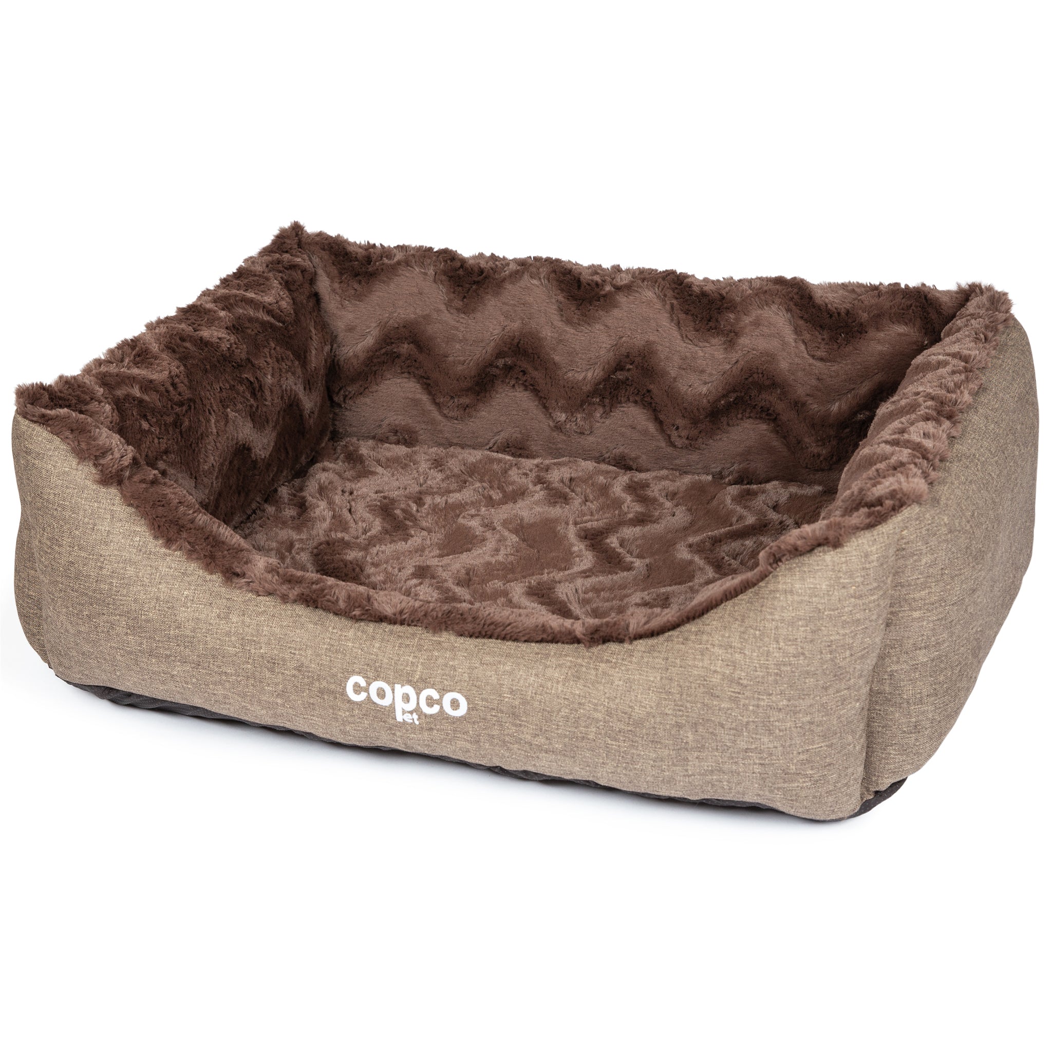 Orthopädisches Hundebett Pia – kuscheliges Hundekörbchen für kleine & mittelgroße Hunde, mikrofaser, waschbar