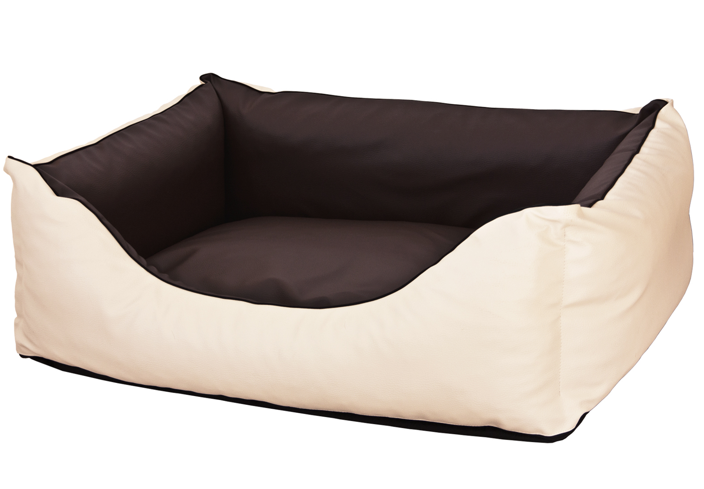 Orthopädisches Hundebett Rocco – Kunstleder Wendebett, waschbar & wendbar