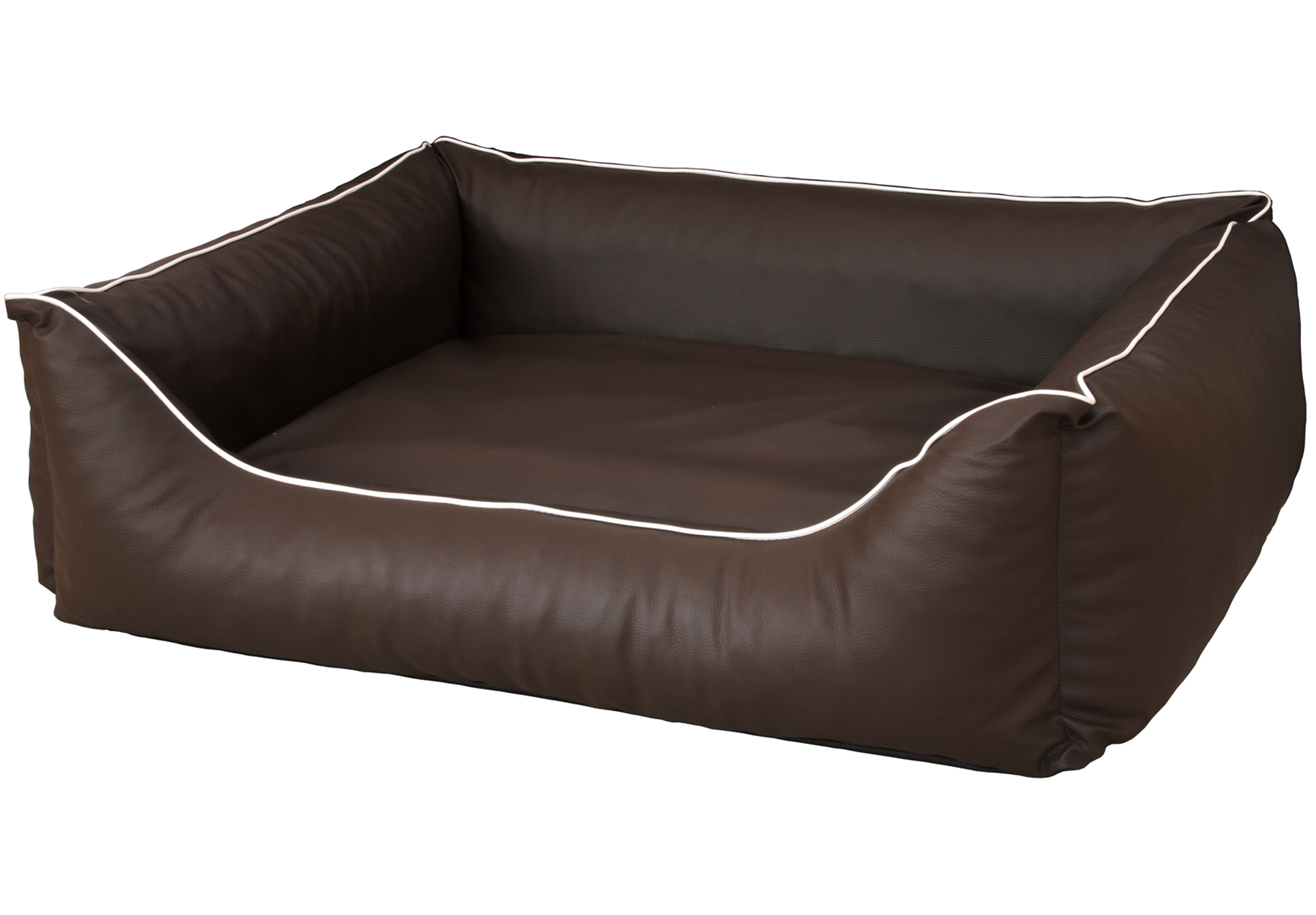 Orthopädisches Hundebett Rocco – Kunstleder Wendebett, waschbar & wendbar