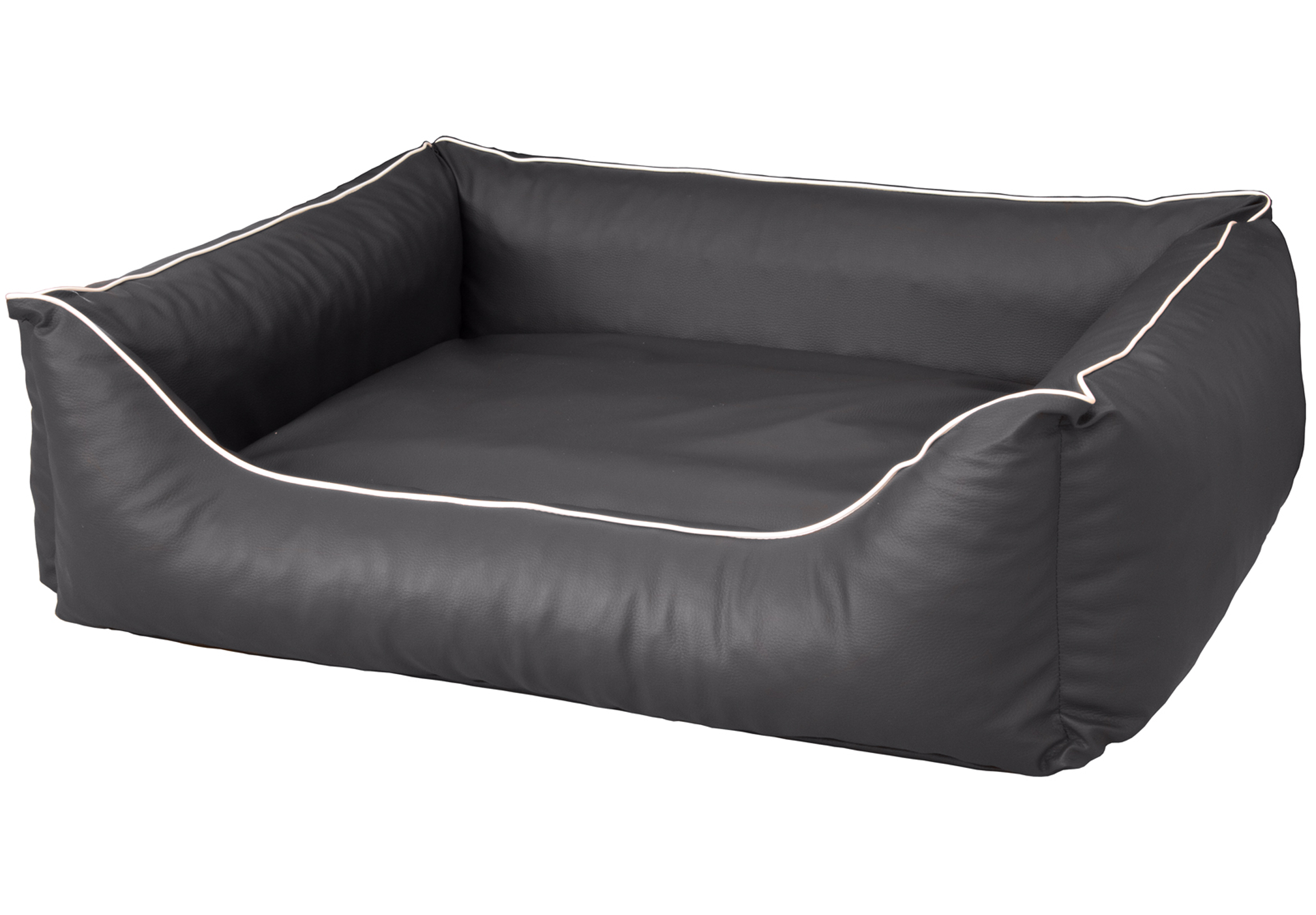 Orthopädisches Hundebett Rocco – Kunstleder Wendebett, waschbar & wendbar
