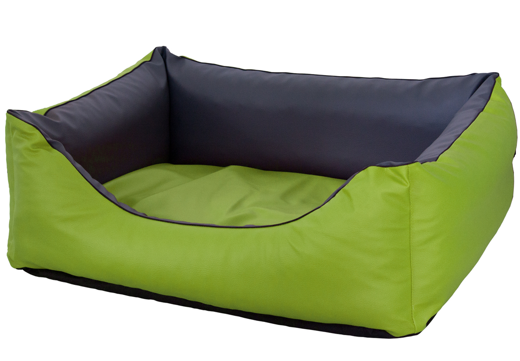 Orthopädisches Hundebett Rocco – Kunstleder Wendebett, waschbar & wendbar