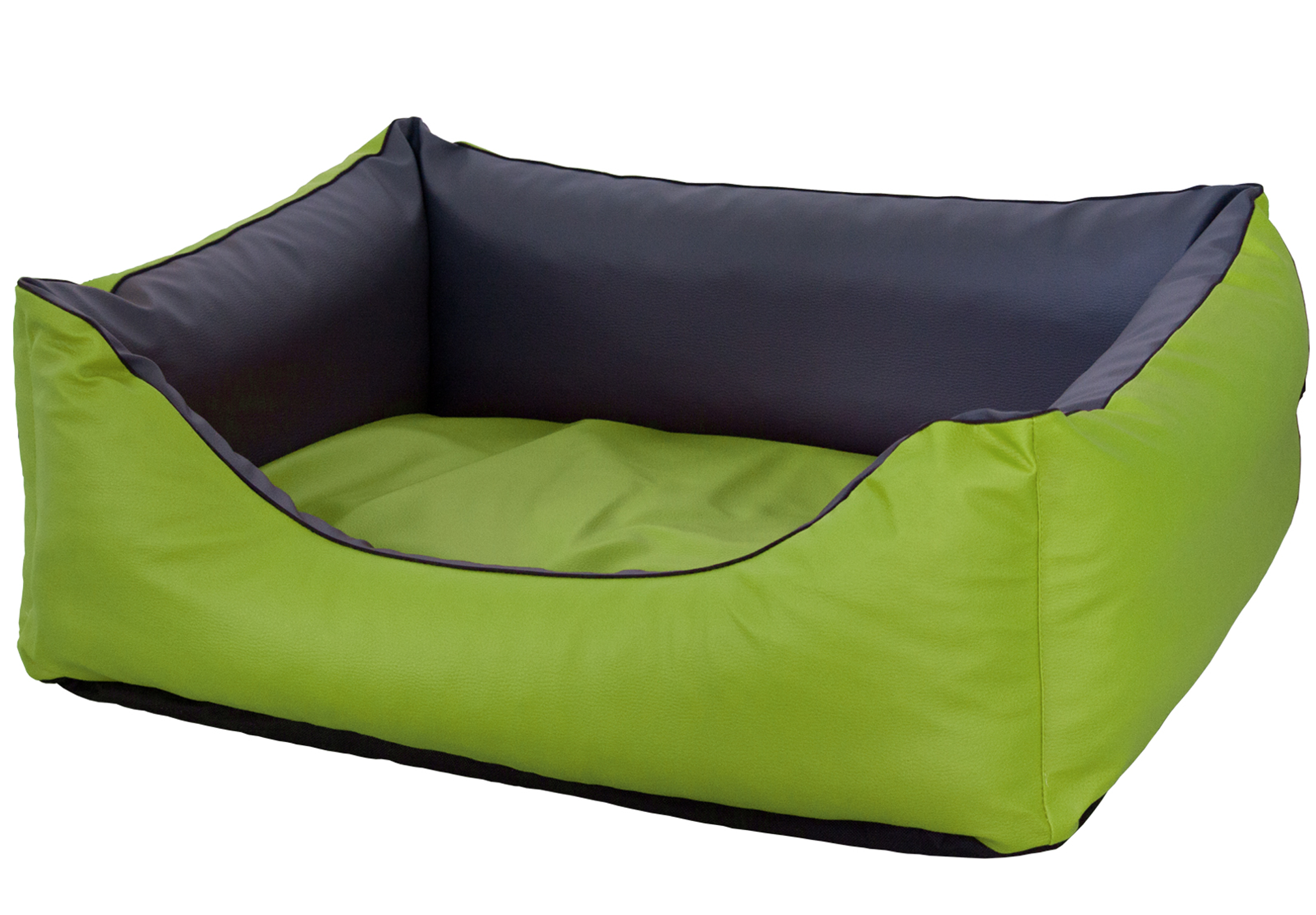 Orthopädisches Hundebett Rocco – Kunstleder Wendebett, waschbar & wendbar