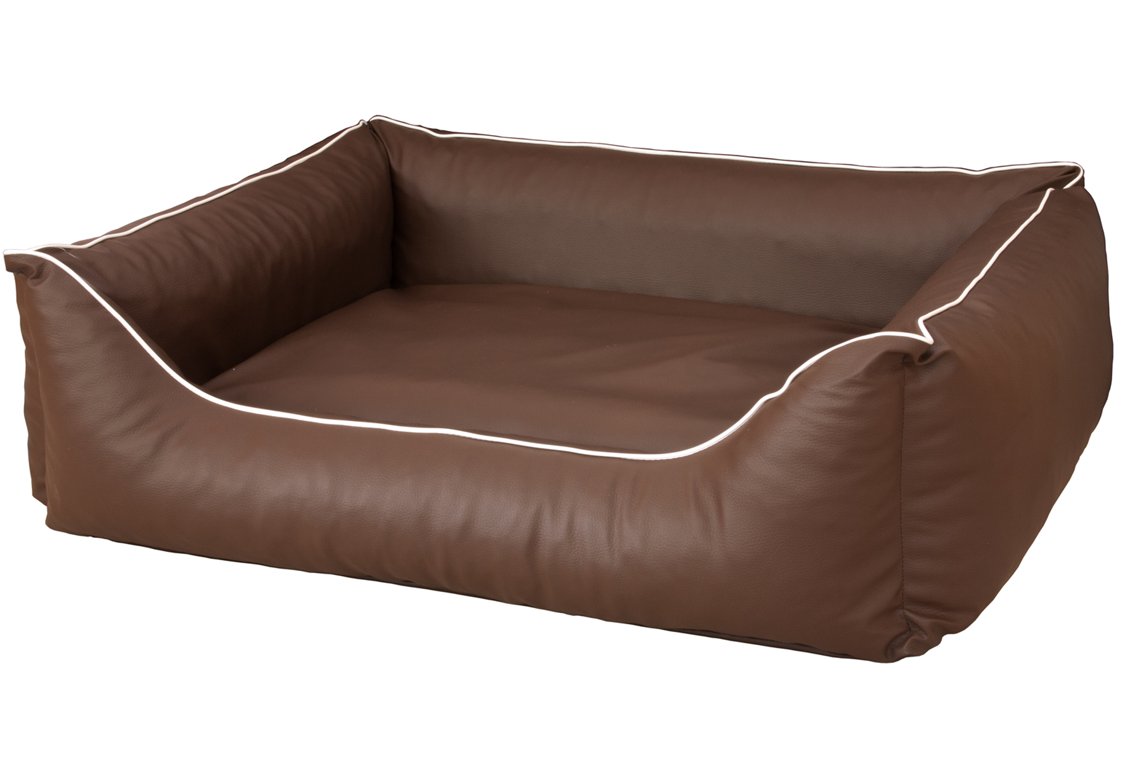 Orthopädisches Hundebett Rocco – Kunstleder Wendebett, waschbar & wendbar