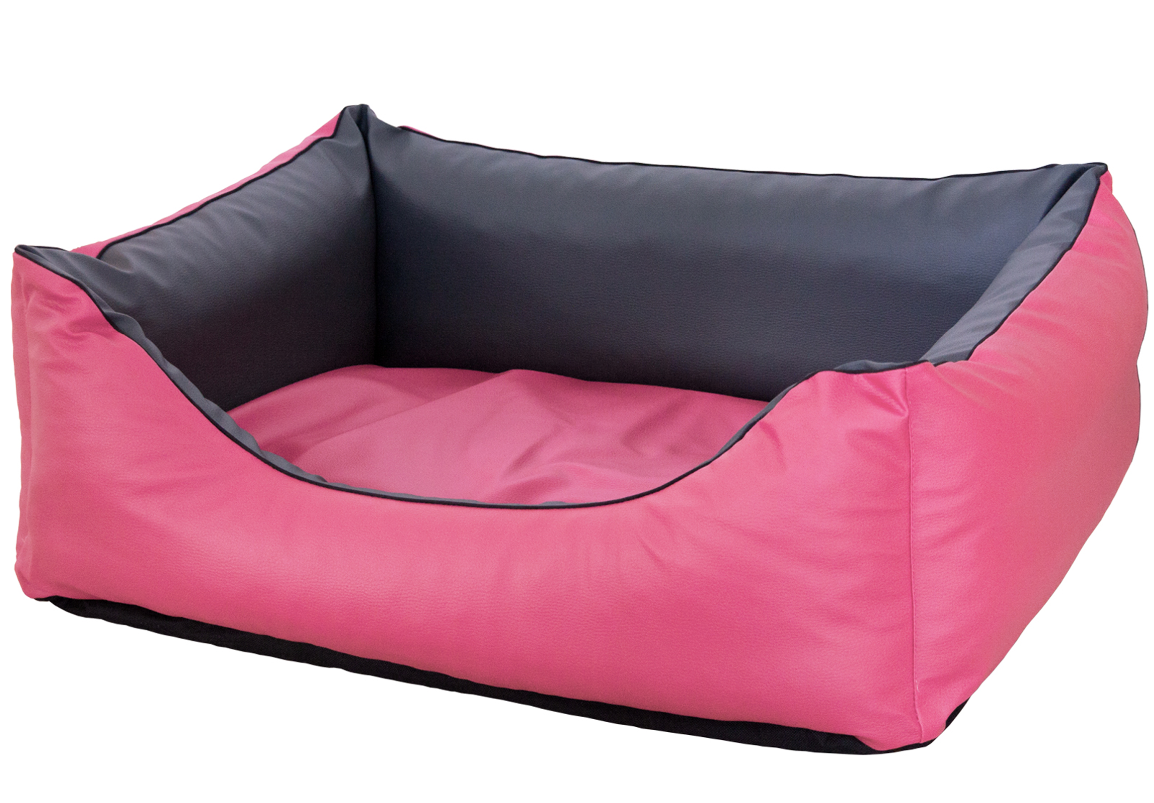 Orthopädisches Hundebett Rocco – Kunstleder Wendebett, waschbar & wendbar