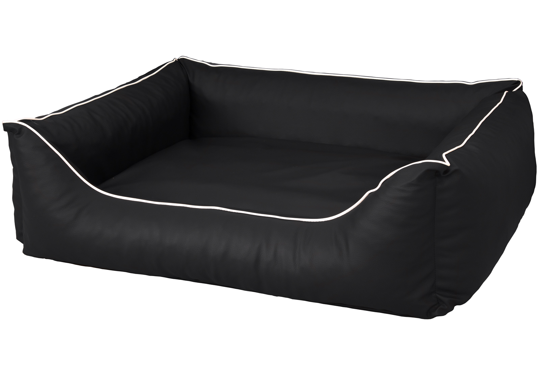 Orthopädisches Hundebett Rocco – Kunstleder Wendebett, waschbar & wendbar