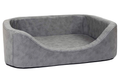Orthopädisches Hundebett Stella – oval, Kunstleder Antik-Optik, rutschfest