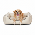 Orthopädisches Hundebett Rocco – Kunstleder Wendebett, waschbar & wendbar