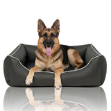 Orthopädisches Hundebett Rocco – Kunstleder Wendebett, waschbar & wendbar