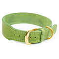Lederhalsband Zoe – breites Fettlederhalsband, schlicht & zeitlos mit Dornschnalle