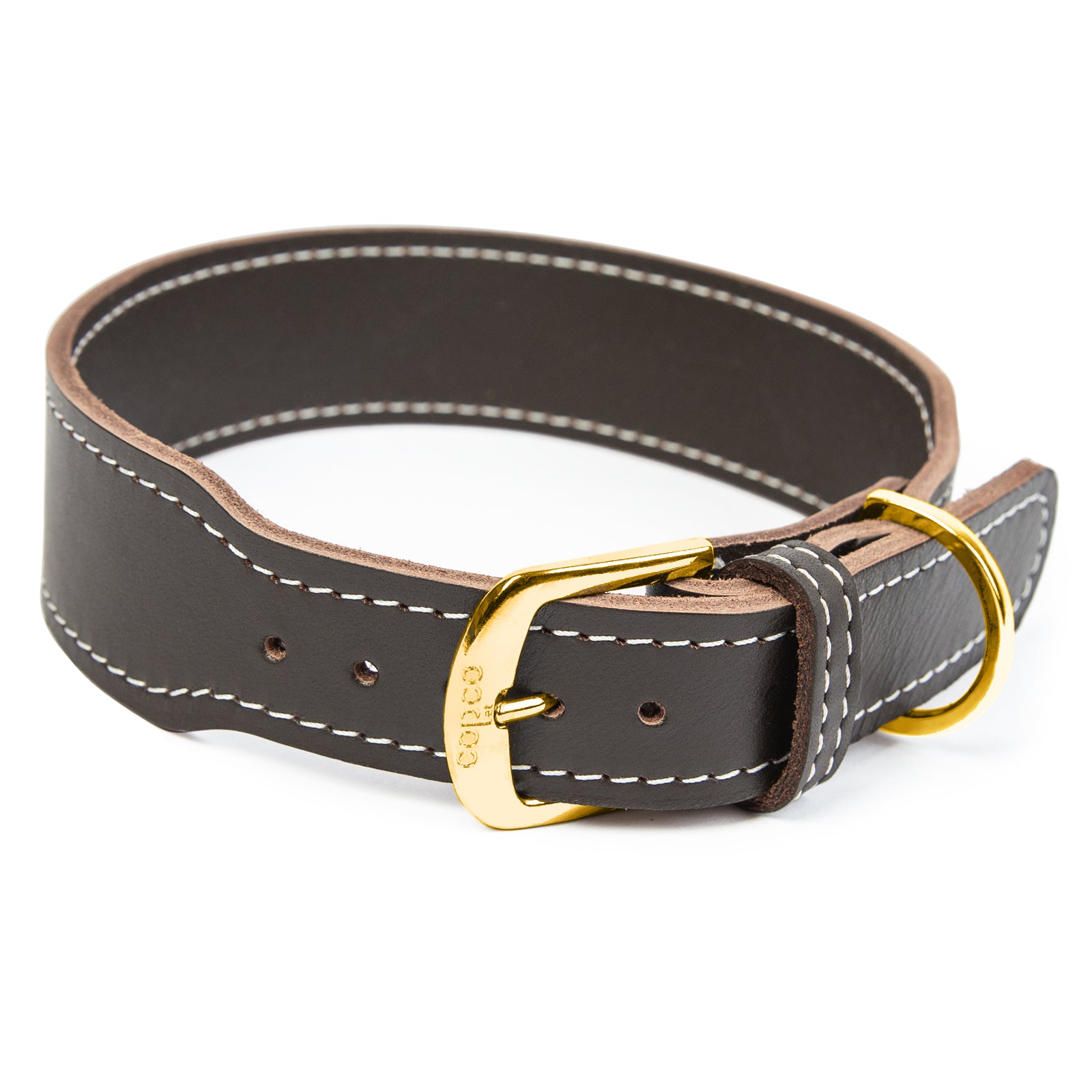Lederhalsband Zoe – breites Fettlederhalsband, schlicht & zeitlos mit Dornschnalle