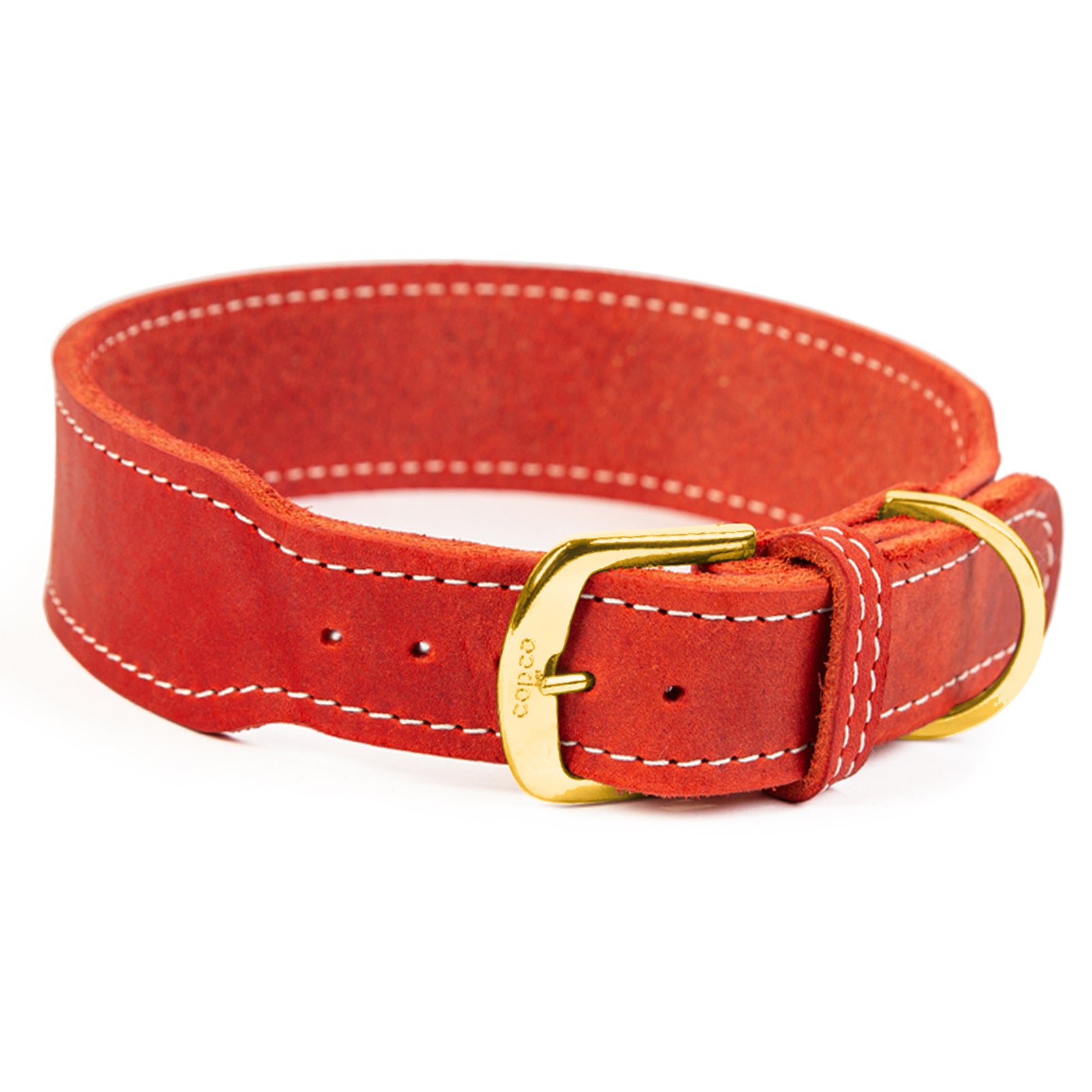Lederhalsband Zoe – breites Fettlederhalsband, schlicht & zeitlos mit Dornschnalle