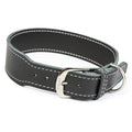 Lederhalsband Zoe – breites Fettlederhalsband, schlicht & zeitlos mit Dornschnalle