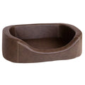Orthopädisches Hundebett Stella – oval, Kunstleder Antik-Optik, rutschfest