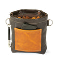 Leckerlitasche Hund aus Leder – Magnetverschluss, Gürtel, D-Ringe & extra Tasche
