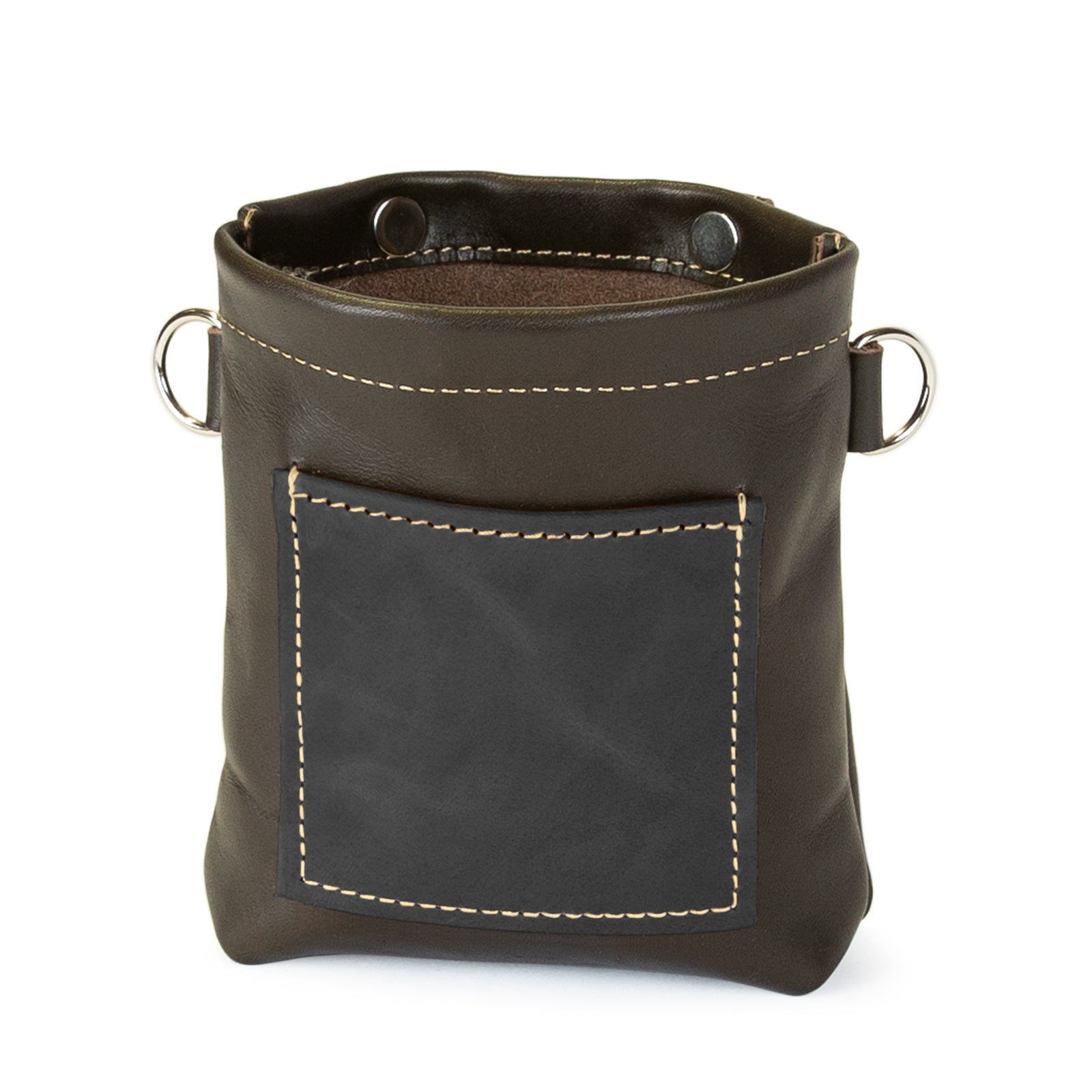 Leckerlitasche Hund aus Leder – Magnetverschluss, Gürtel, D-Ringe & extra Tasche