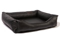 Orthopädisches Hundebett Kunstleder Paco, waschbar & ideal für große Hunde