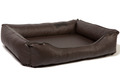 Orthopädisches Hundebett Kunstleder Paco, waschbar & ideal für große Hunde