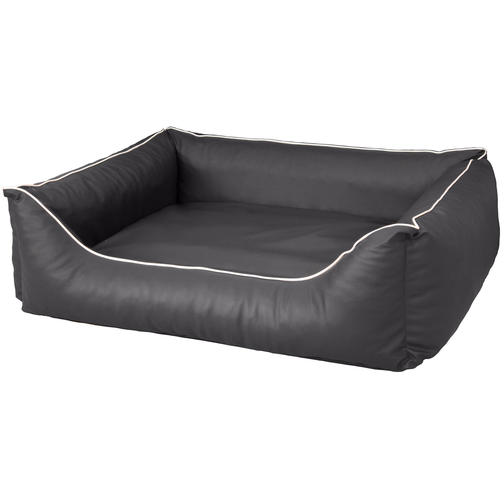 Orthopädisches Hundebett Rocco – Kunstleder Wendebett, waschbar & wendbar