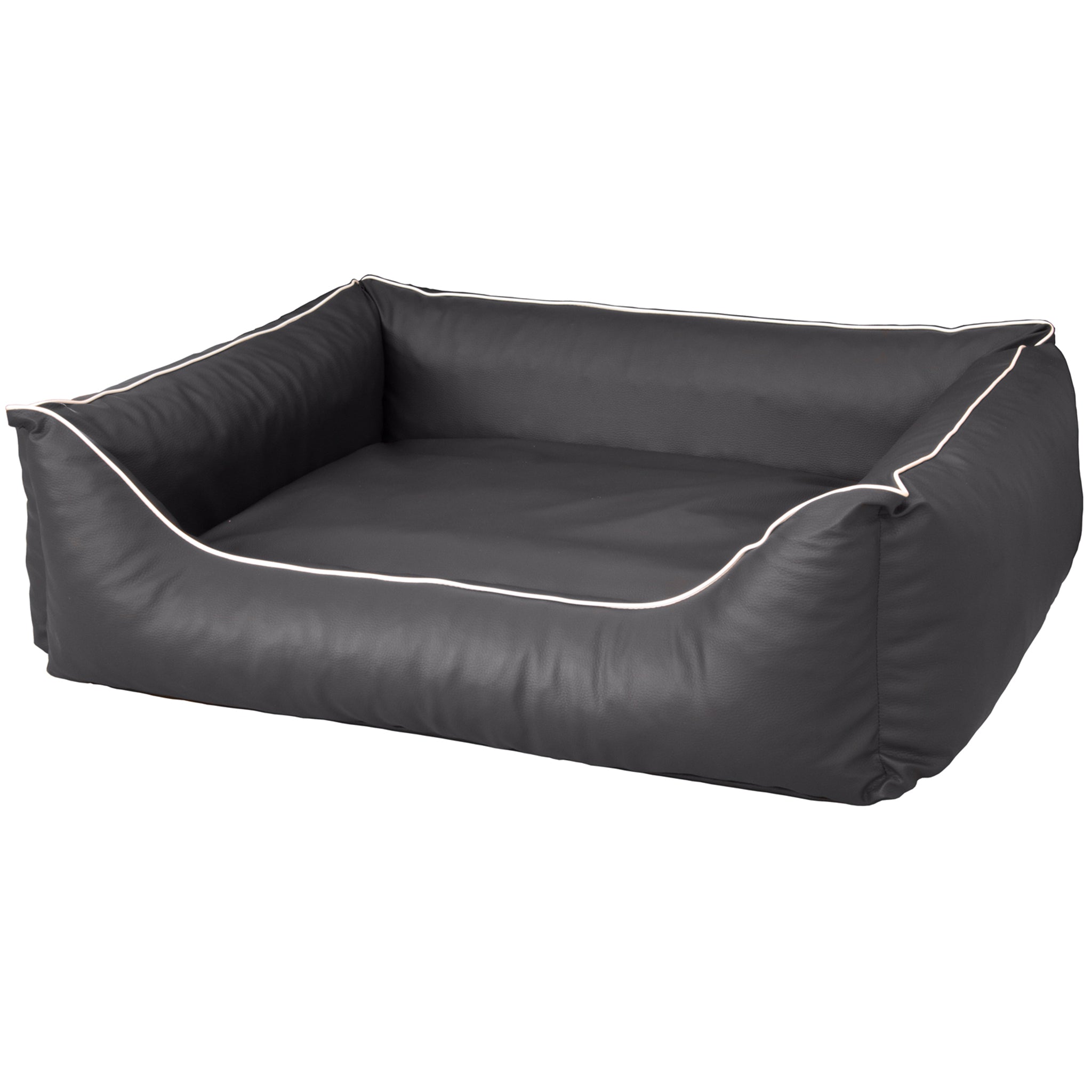 Orthopädisches Hundebett Rocco – Kunstleder Wendebett, waschbar & wendbar