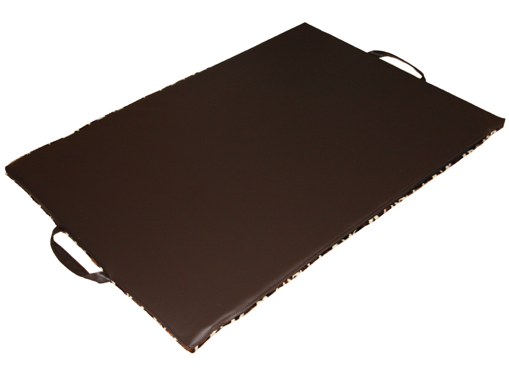 CopcoPet Hundematte Alex Fellimitat Stoff Giraffe - Optik L - 98 x 68 cm