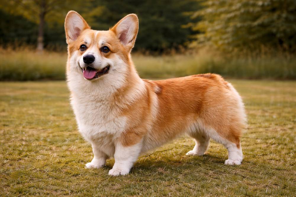 Welsh Corgi Pembroke im Freien