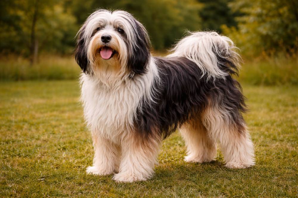 Tibet Terrier im Freien