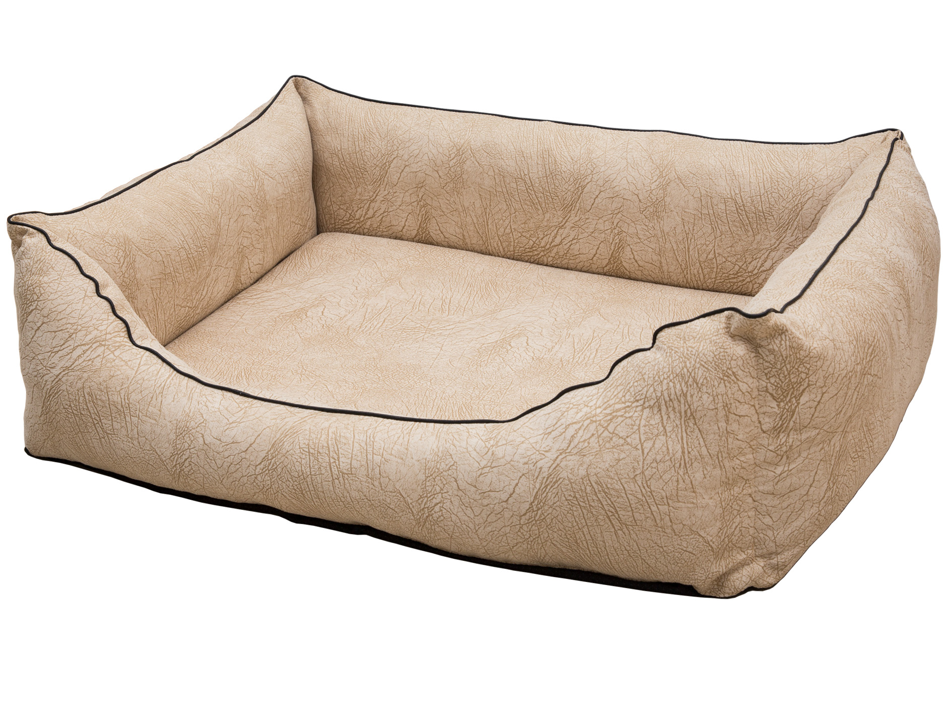 CopcoPet Hundebett Emma Safari Beige XL ca. 110 x 90 cm Visco (orthopädisch)