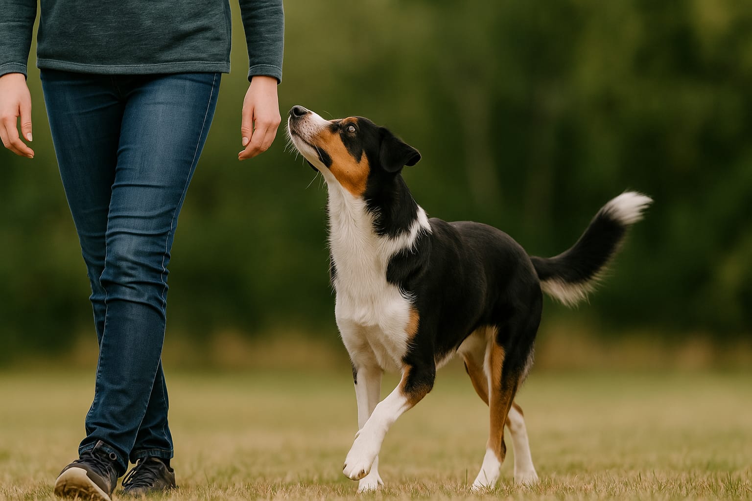 Hund beim Obedience-Training