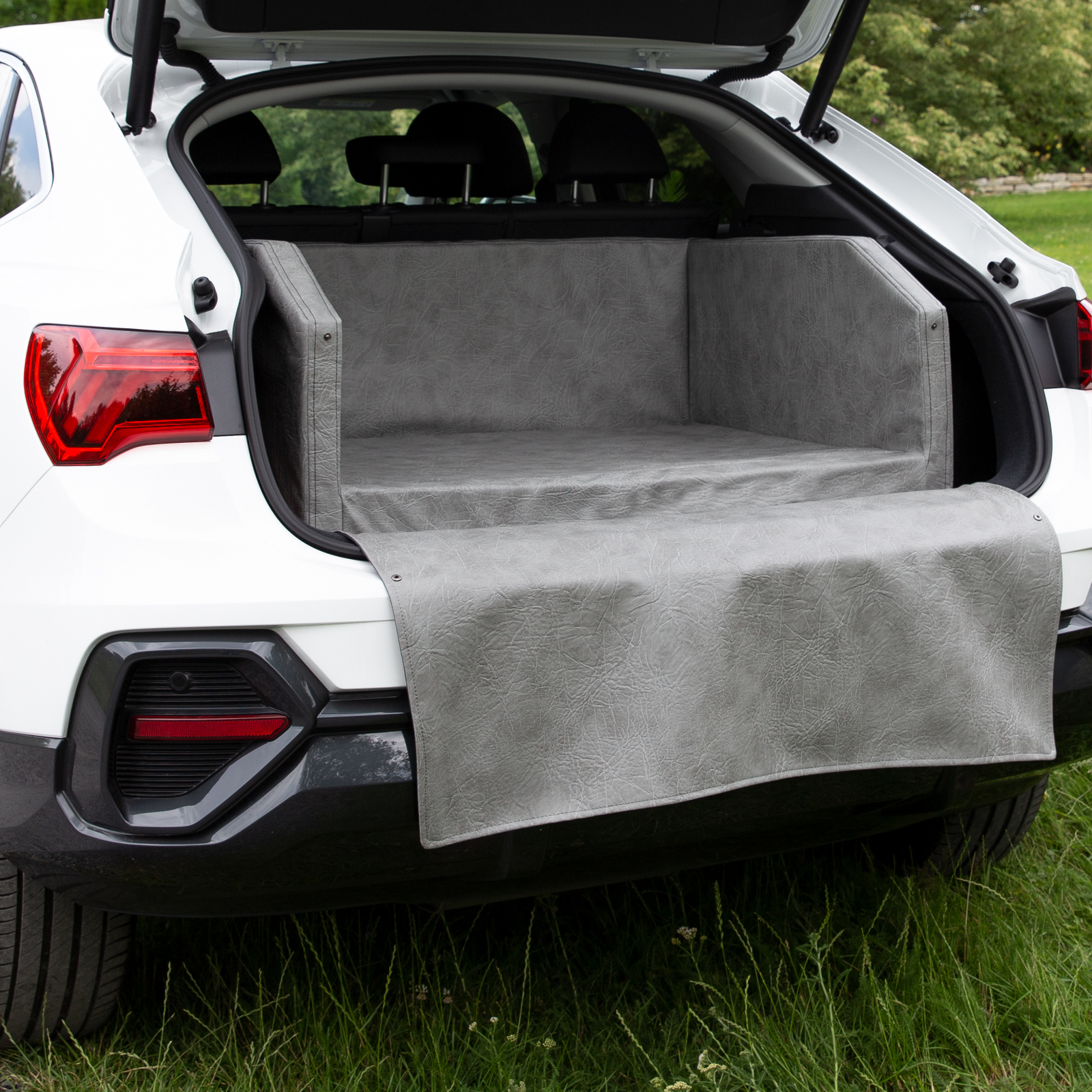 Autohundebett Travel Bed Nero - Grau ohne Anschnallsystem mit Visco 100 x 70 cm