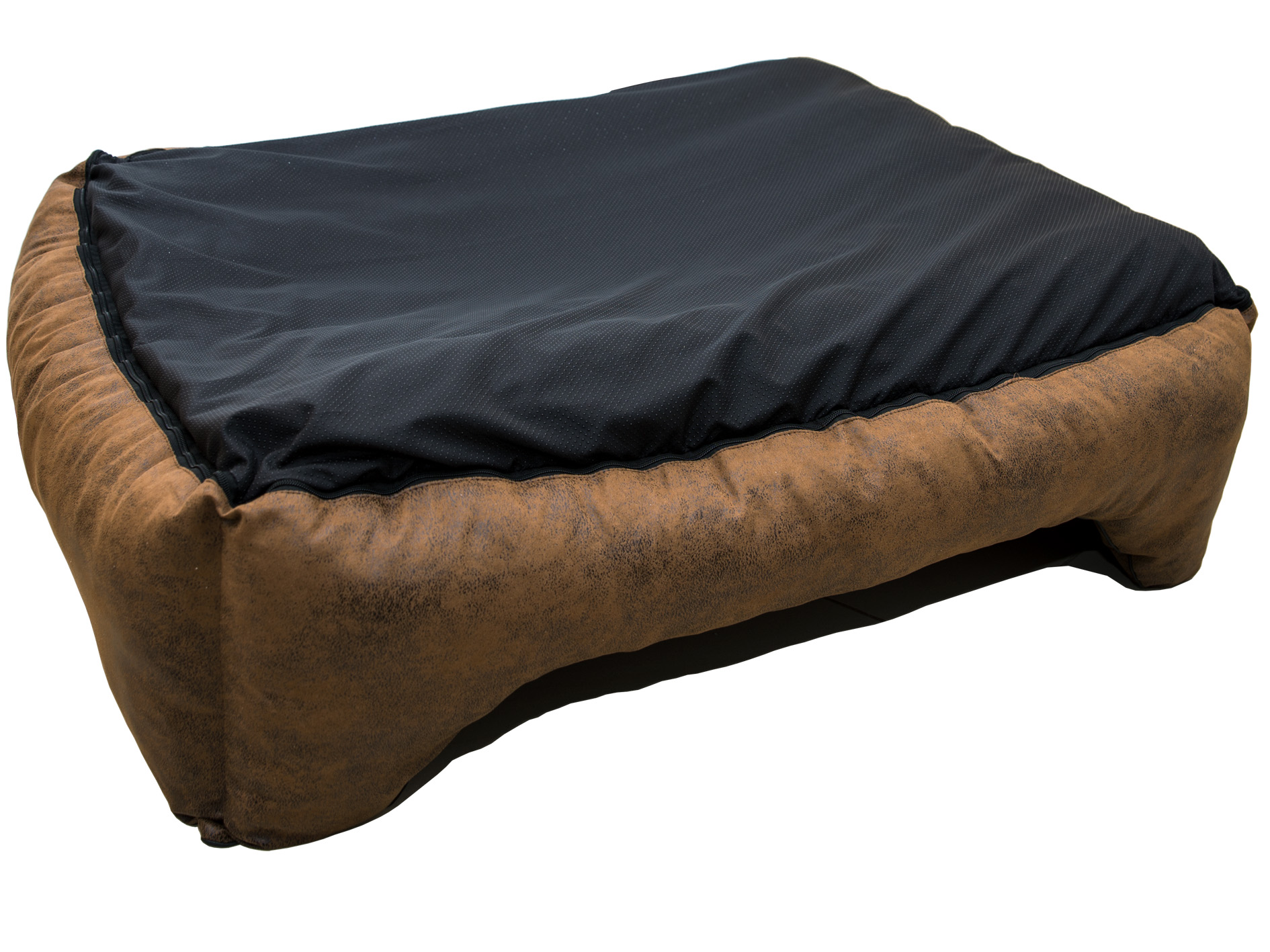 CopcoPet Hundebett Emma Antik Creme XXL ca. 125 x 100 cm Schaumstoff-Kissen