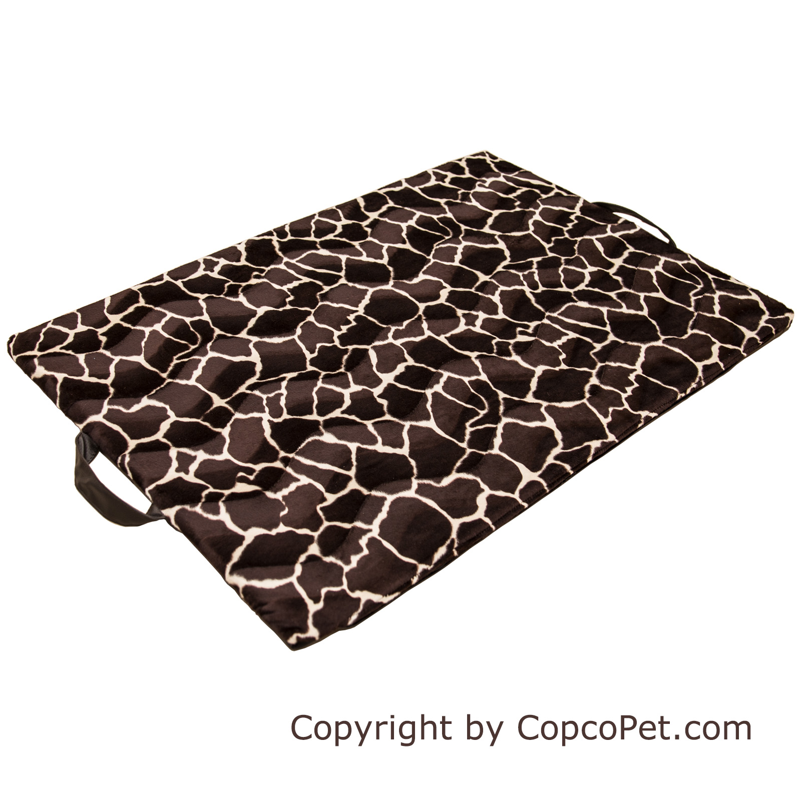 CopcoPet Hundematte Alex Fellimitat Stoff Giraffe - Optik L - 98 x 68 cm