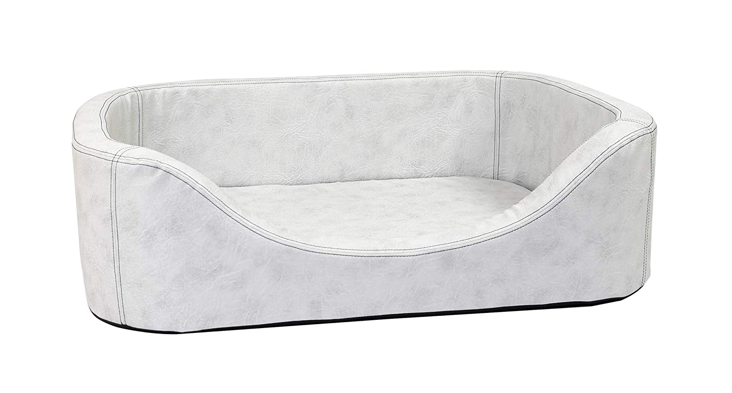 CopcoPet - Hundebett Stella Antik Weiß L ca. 80 x 60 cm Kaltschaumstoff