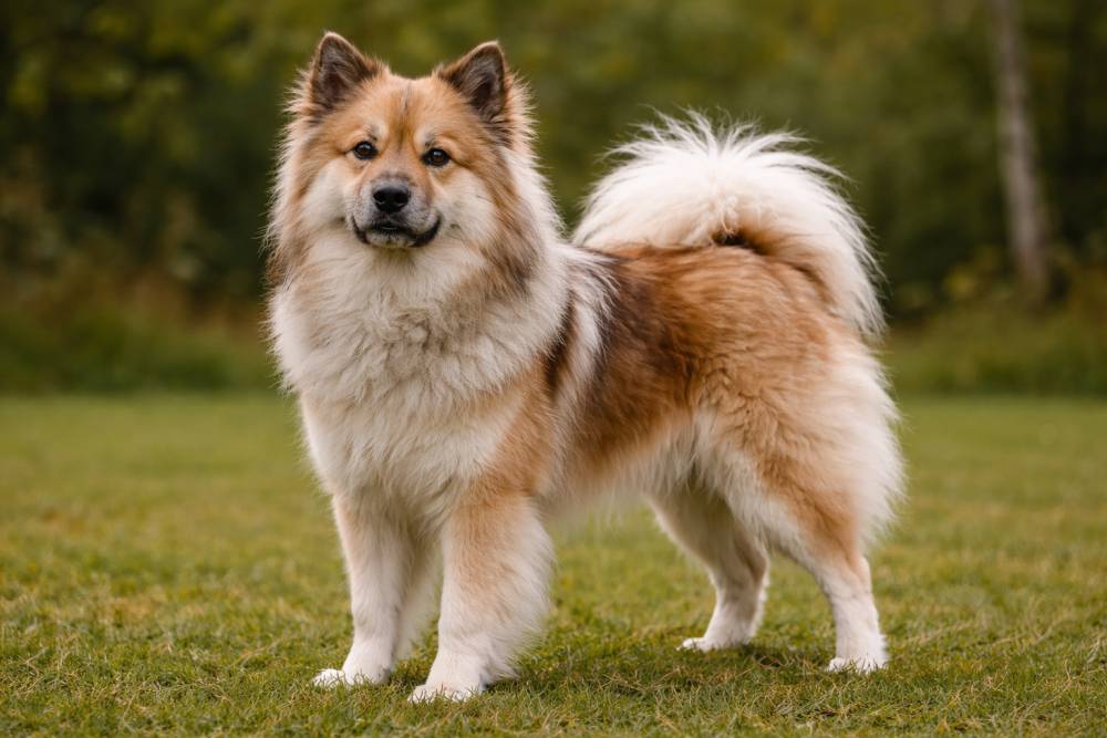 Eurasier im Freien