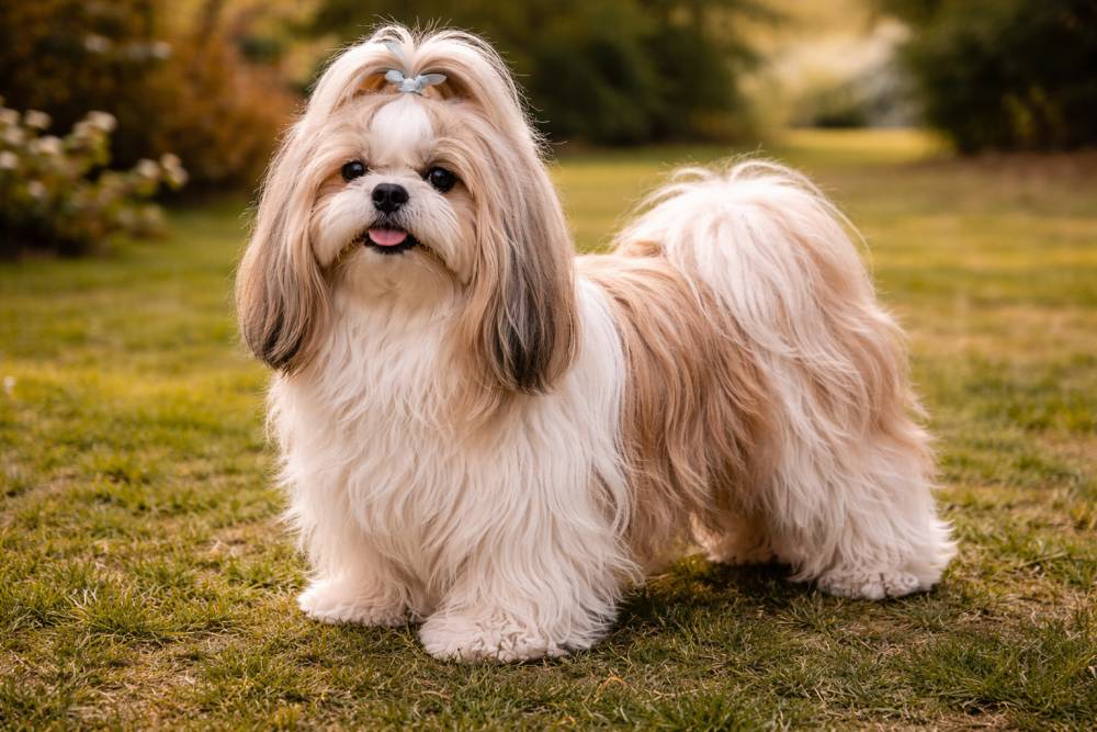 Shih Tzu im Freien