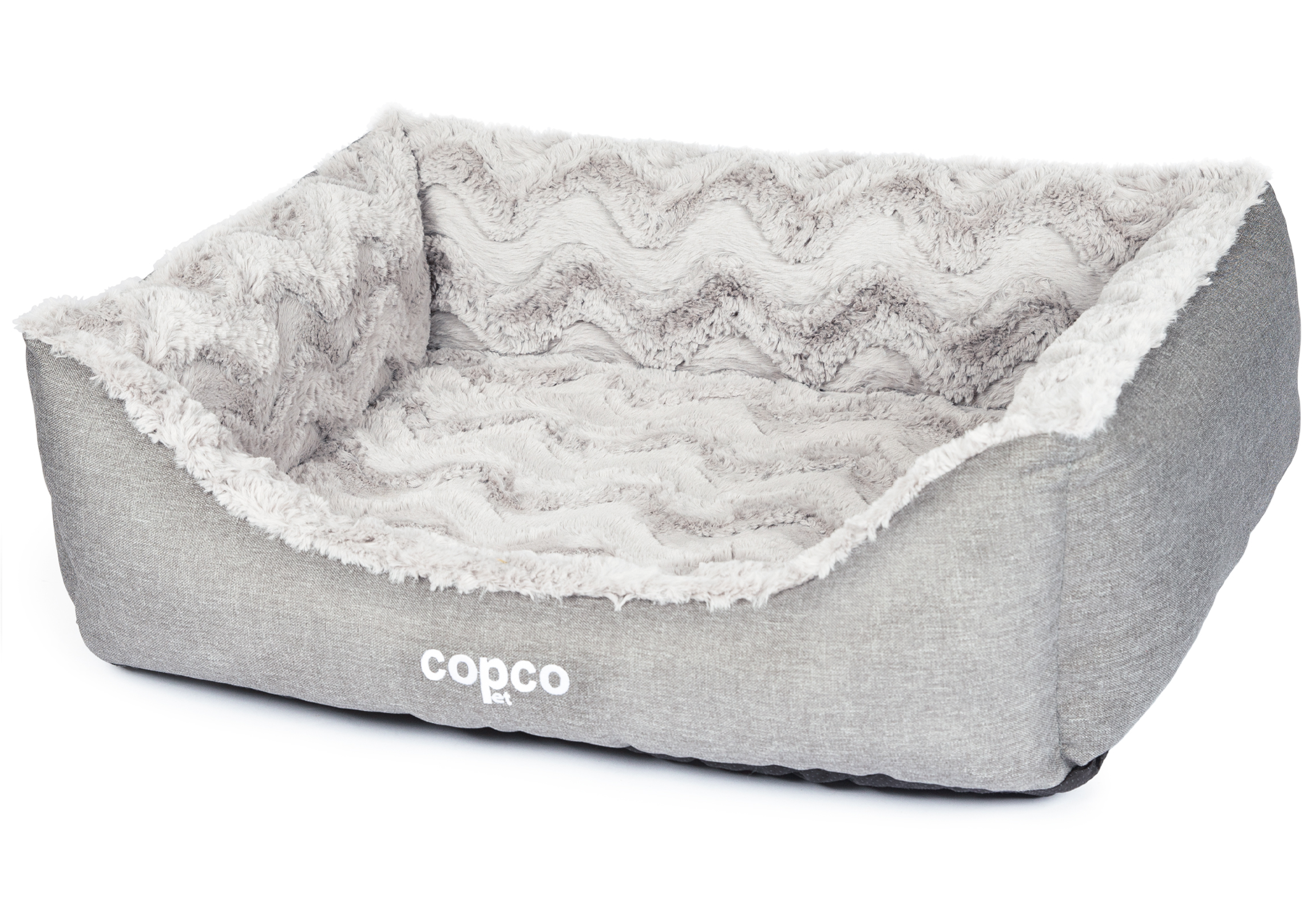 CopcoPet Pia Hundebett Grau ca. 100 x 80 cm Visco - (orthopädisch)