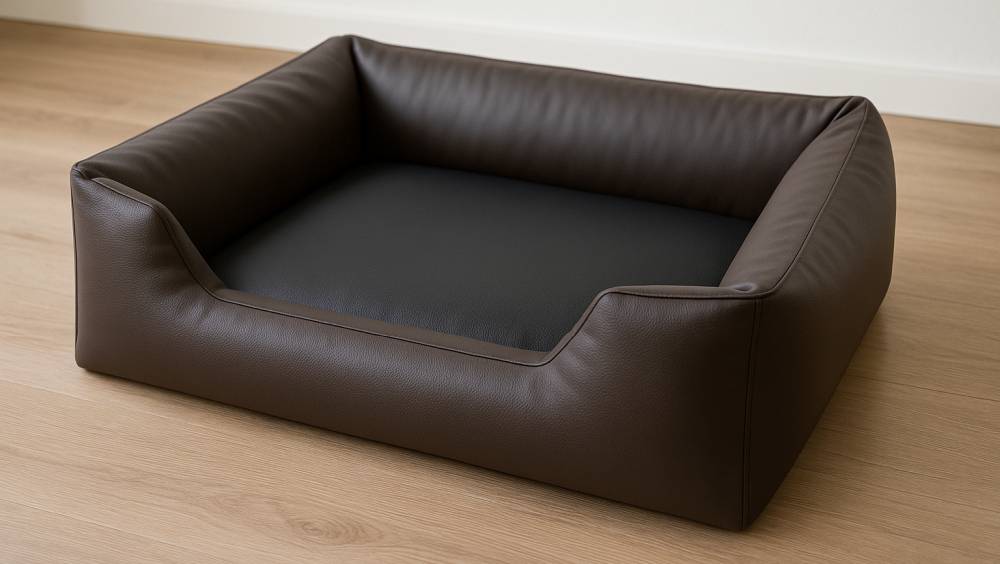 Hundebett aus pflegeleichtem Kunstleder