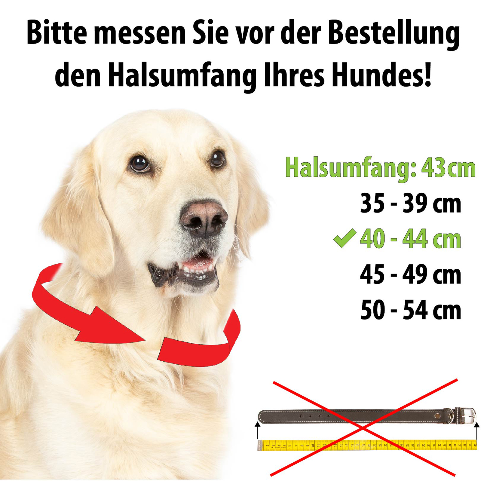 Fettlederhalsband geflochten mit Dornschließe verchromt Grau 45 - 49 cm 20 mm