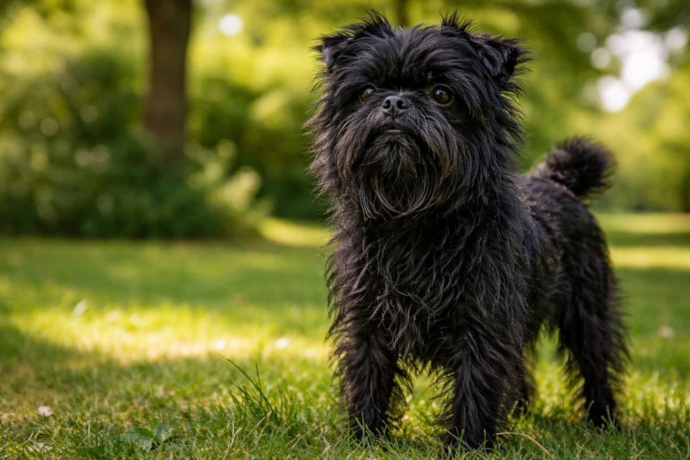 Affenpinscher im Freien