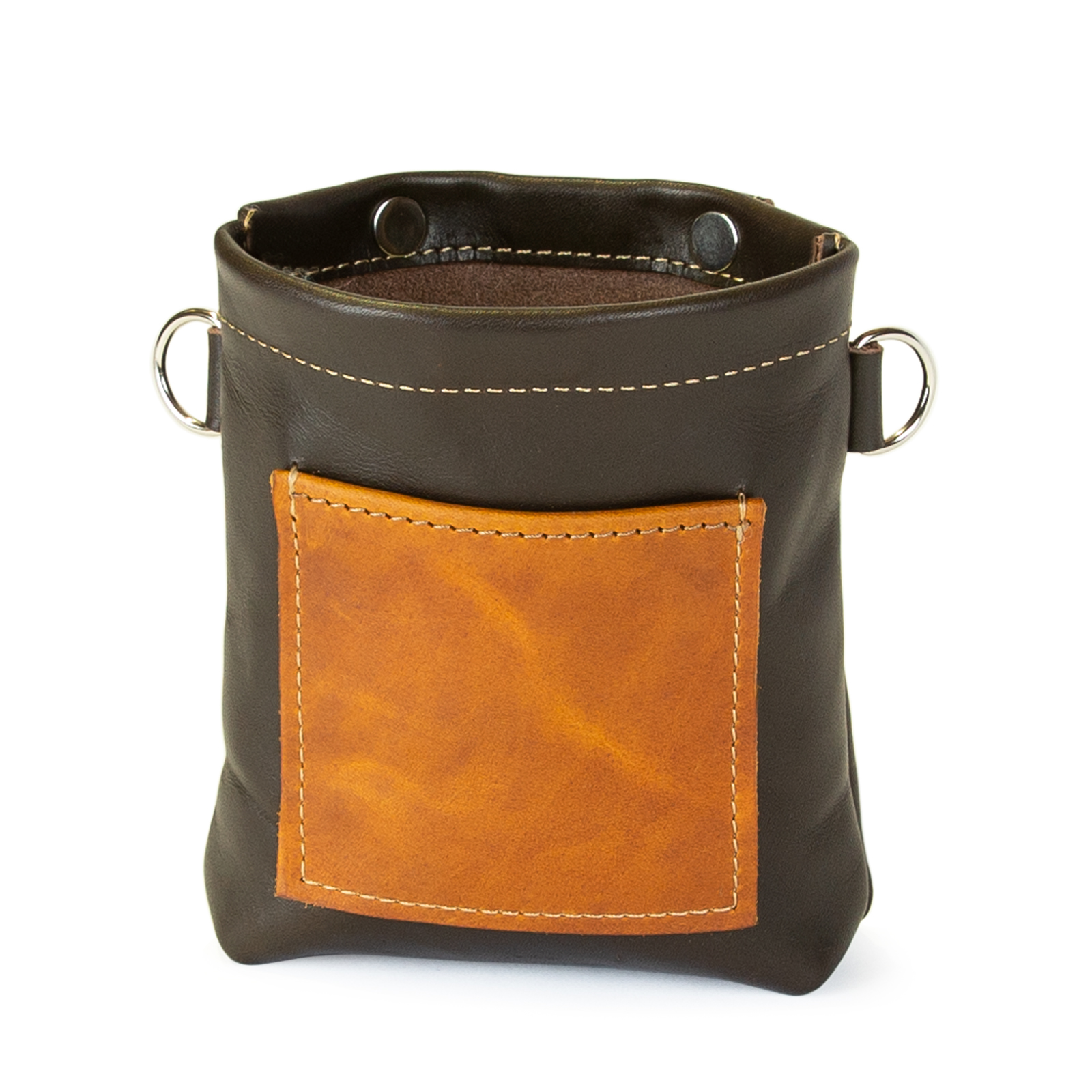 Leckerlibeutel Leckerlitasche Futtertasche Futterbeutel Braun/Cognac