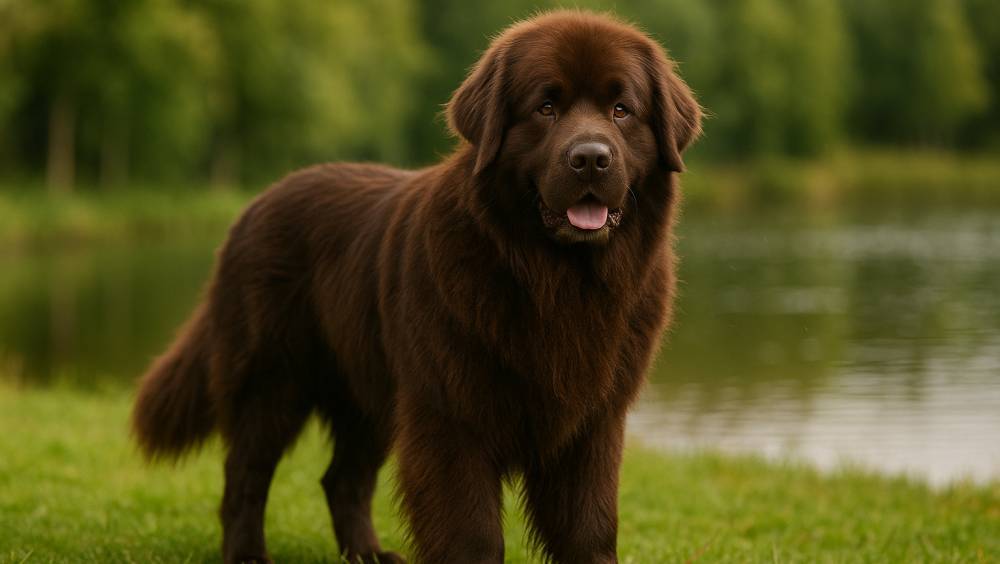 Neufundländer am Wasser