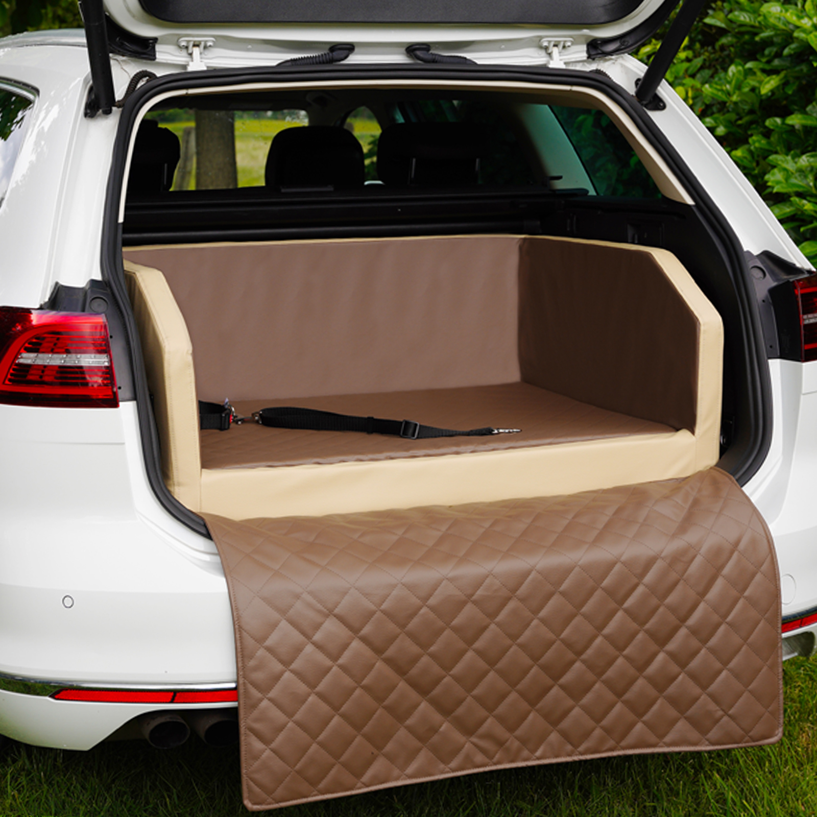 CopcoPet - Autohundebett Mocca 90 x 55 cm