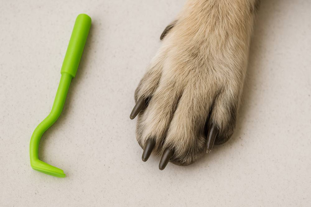 Zeckenzange in Nahaufnahme