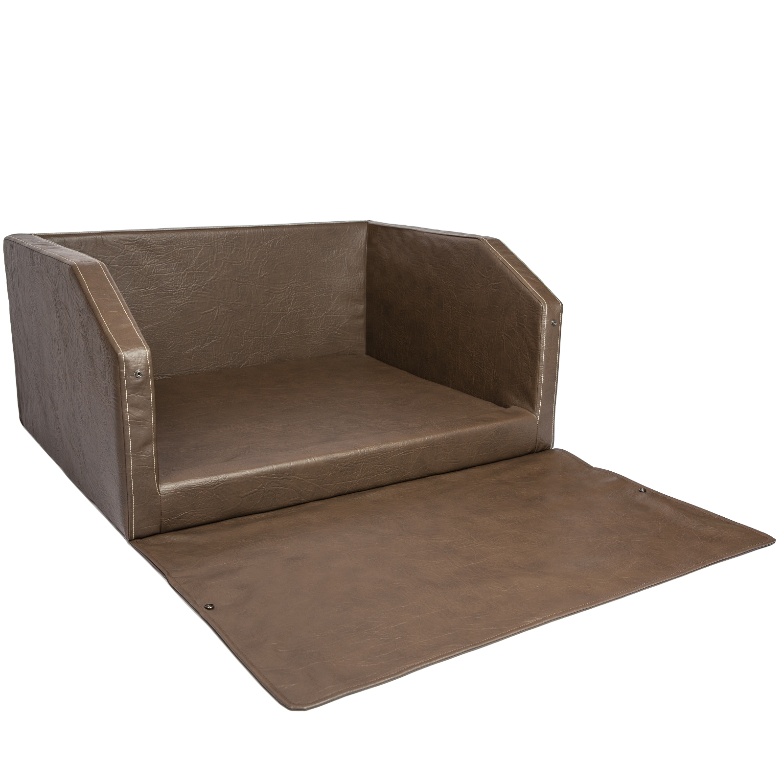 Autohundebett Travel Bed Nero - Grau mit Anschnallsystem und Visco 110 x 90 cm