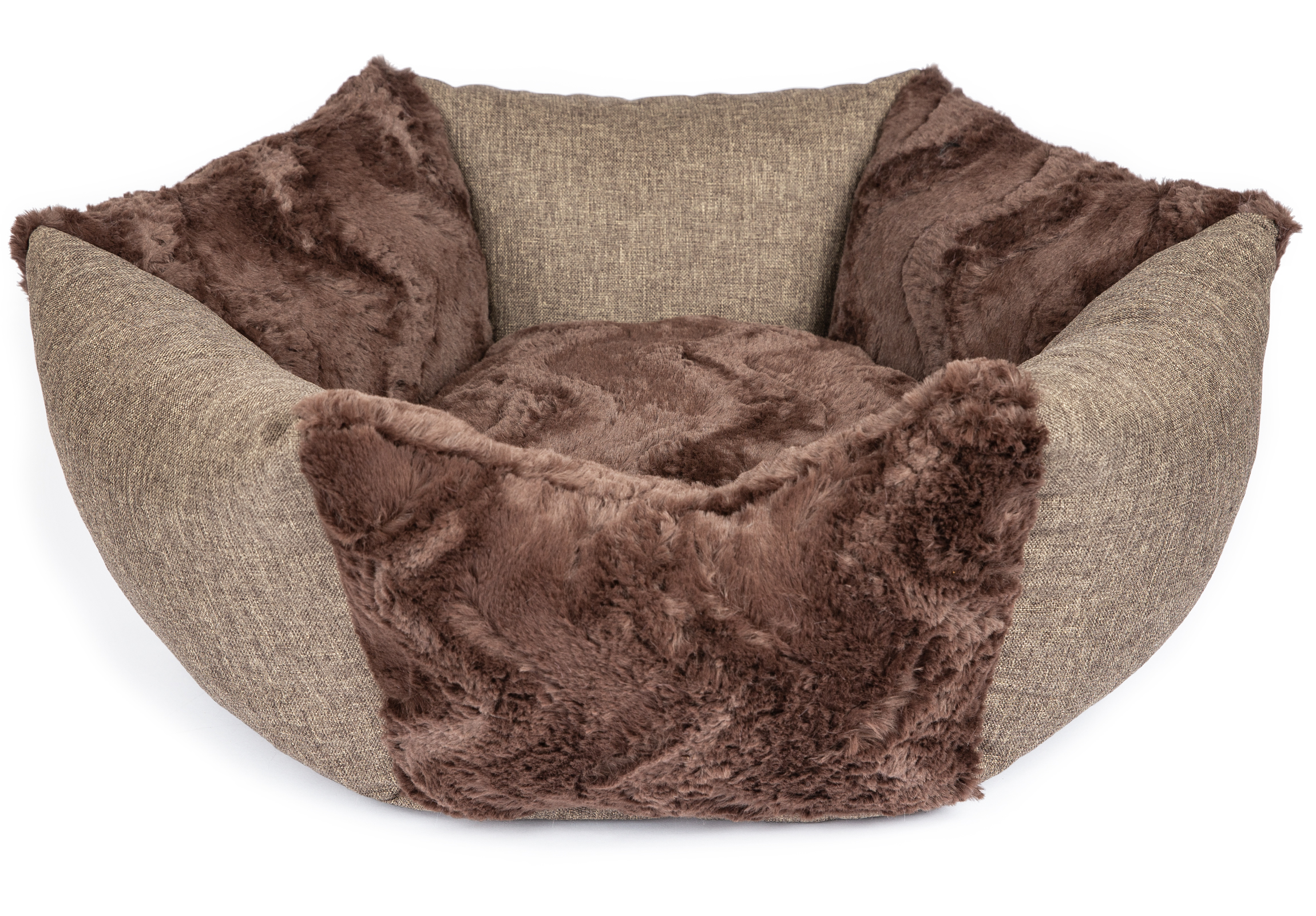 CopcoPet Hundebett Sunny Braun 80 cm Ø