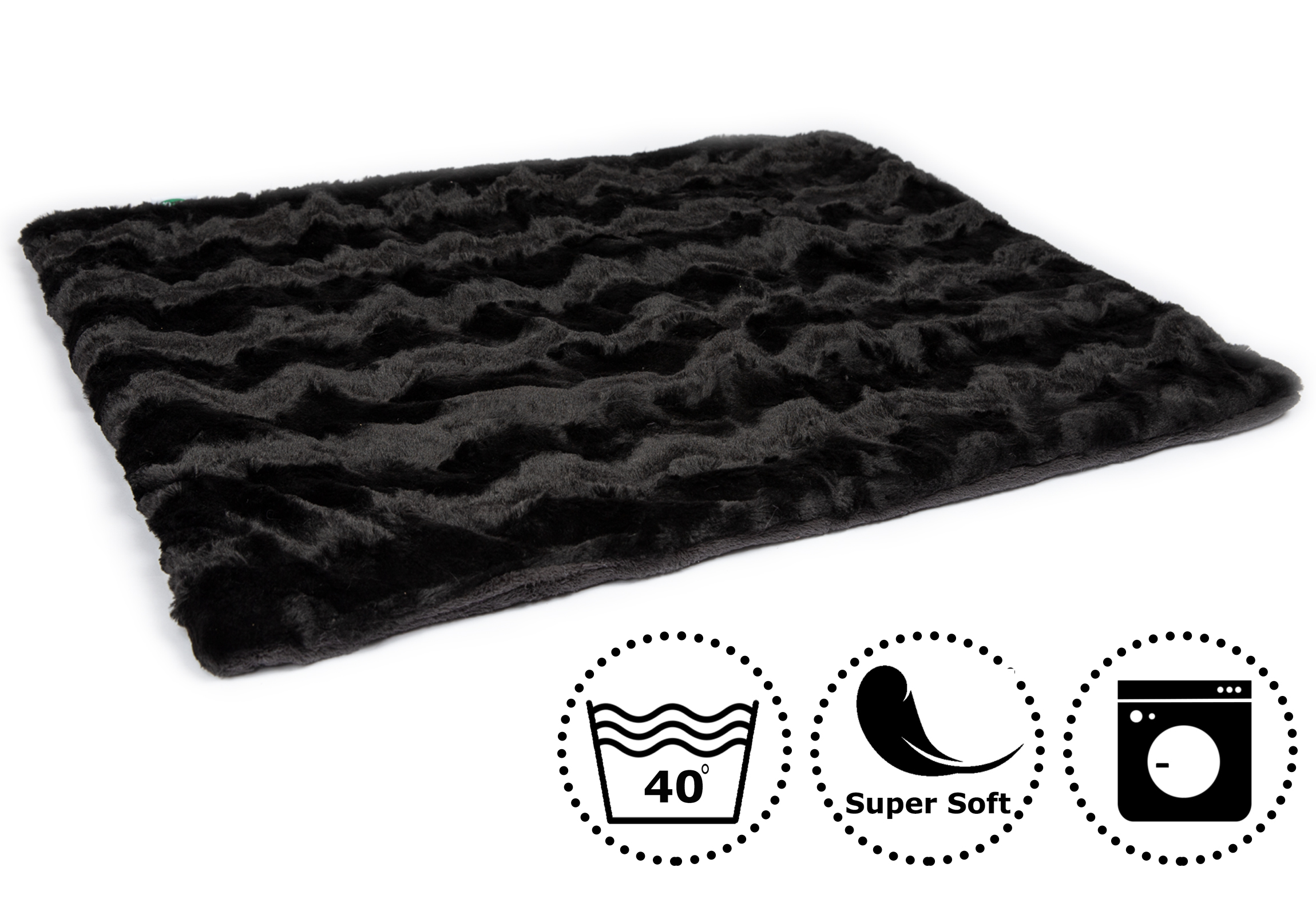 Hundedecke Cheyenne Schwarz ca.120 x 100 cm